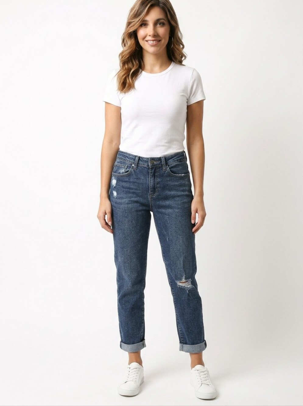 Levi's Distressed Mid Rise Boyfriend Jeans Size 6